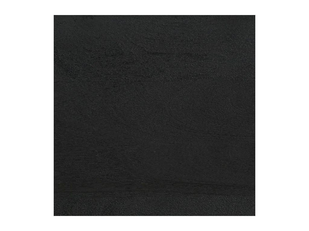 Mesita de noche | Mesilla de noche de madera maciza de mango negra 40x33x46 cm