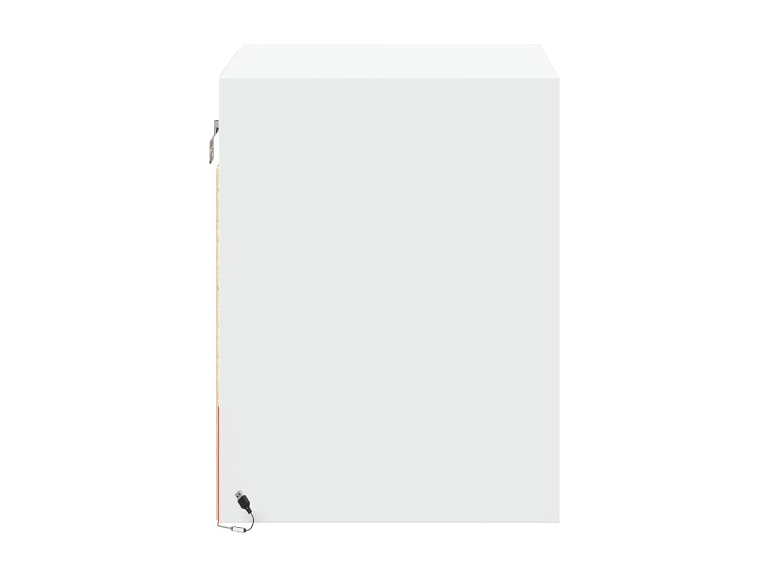 Mesita de noche | Mesilla de noche de pared con luces LED blanco