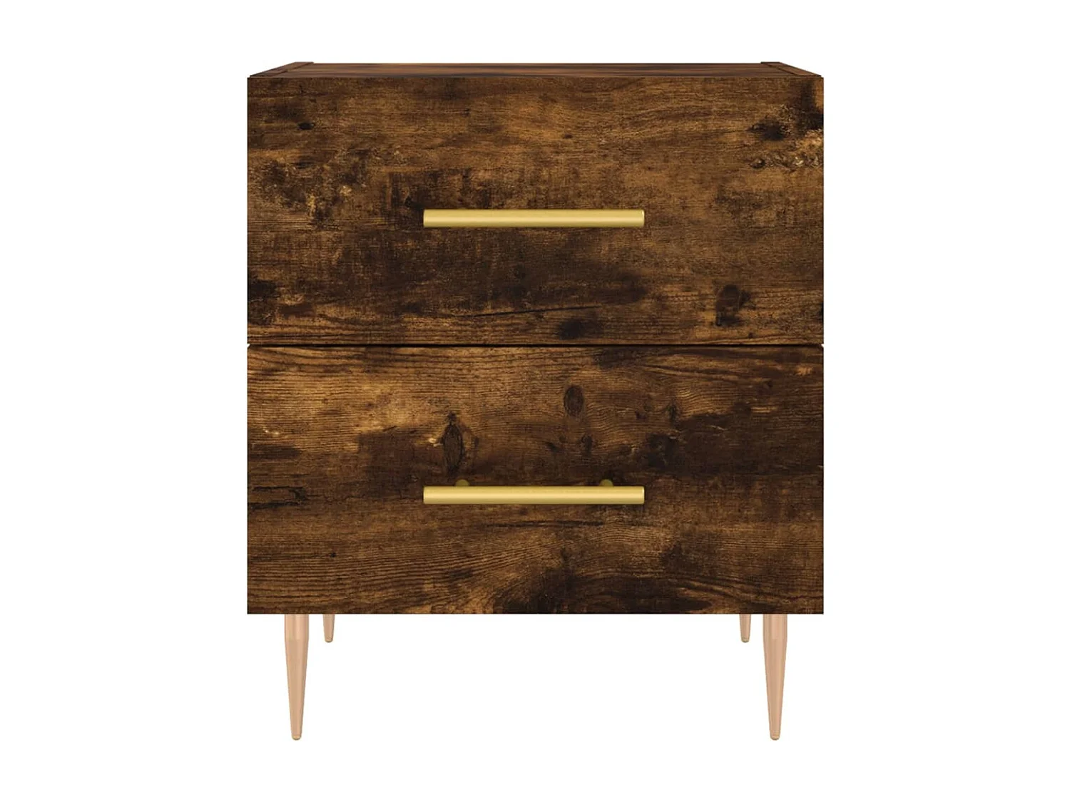 Nachttisch-Beistelltisch Räuchereiche 40x35x47,5 cm Holzwerkstoff SHL1478