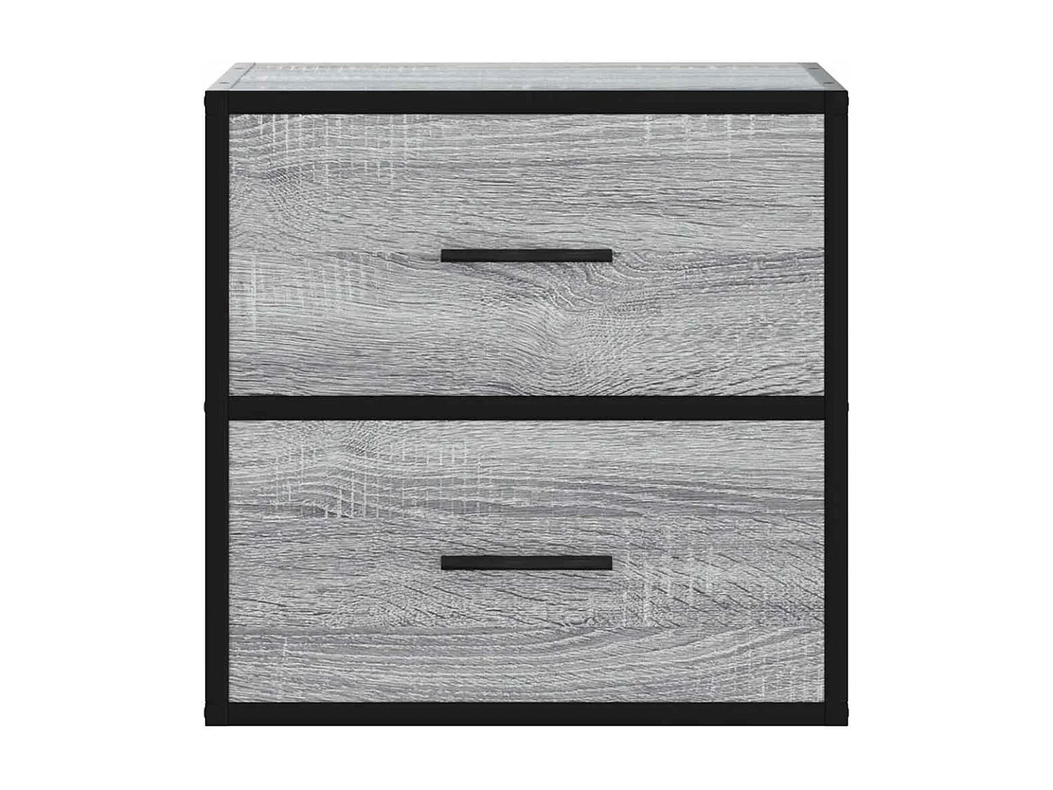 Nachttisch hängend 2er Set | Wand-Nachttische Grau Sonoma 40x31x39,5 cm SHL1969