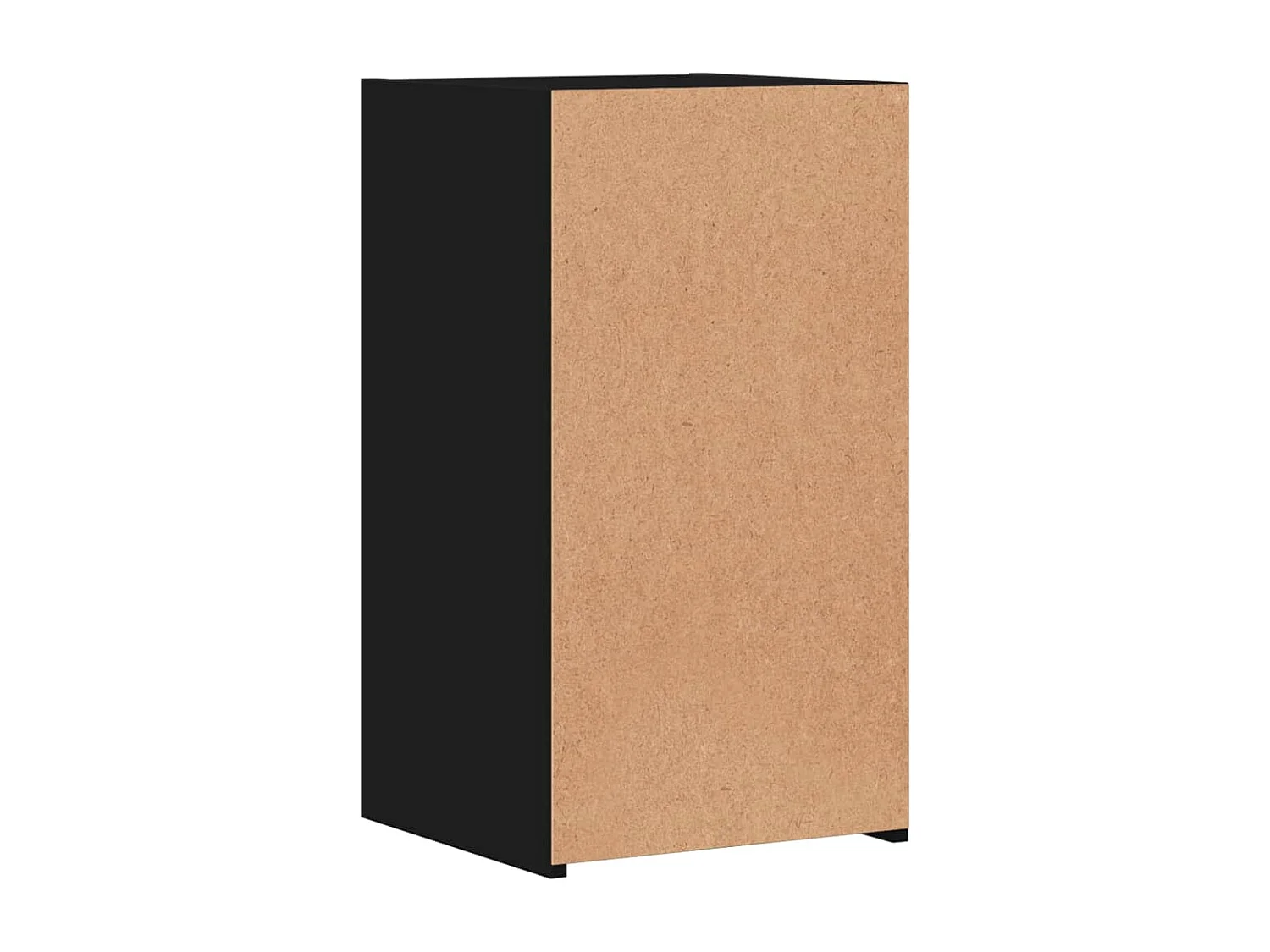 Nachttisch 2er Set-Beistelltisch-Nachttischkommode Schwarz 35x34x65 cm Holzwerkstoff SHL81851