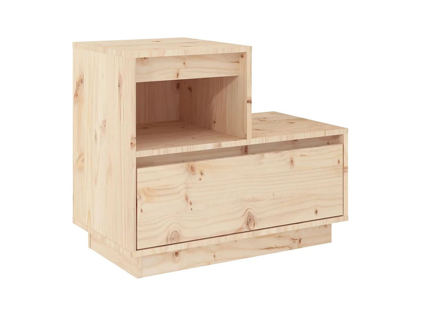 Mesitas de noche | Mesilla de noche 2 uds madera maciza de pino 60x34x51 cm