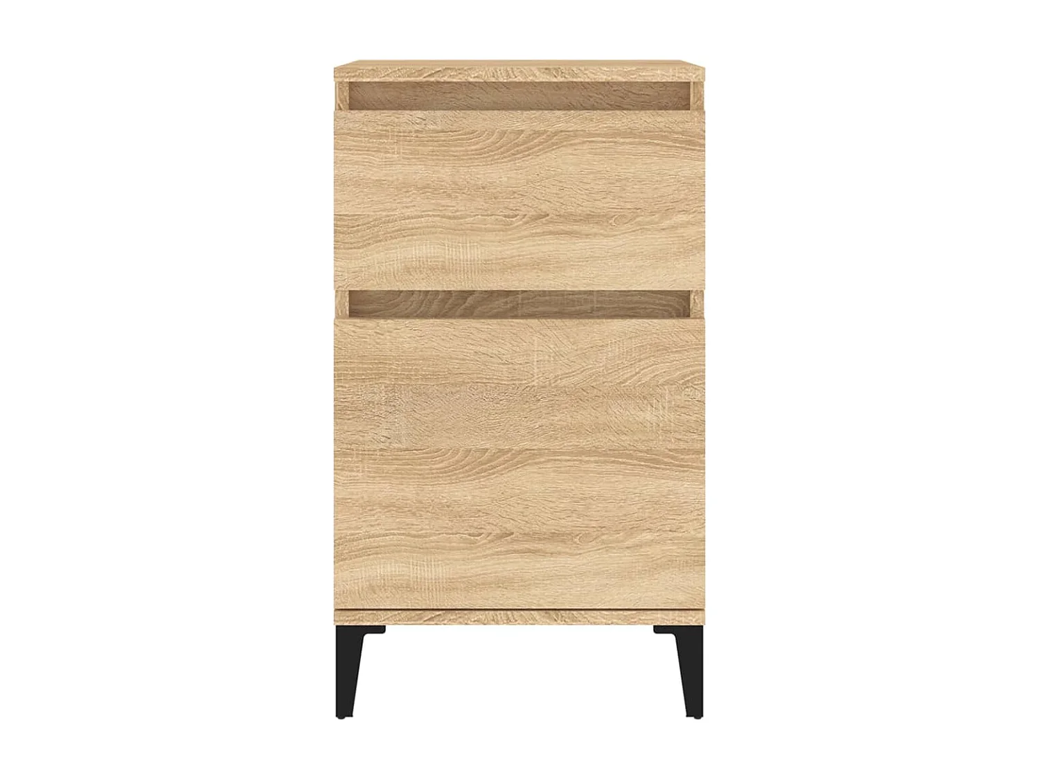 Nachttisch 2er Set-Beistelltisch-Nachttischkommode Sonoma-Eiche 40x35x70 cm SHL51424