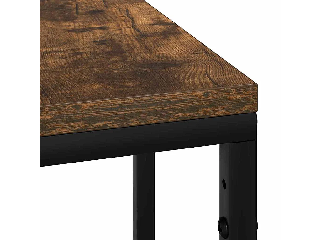 Mesa de Noche | Mesa auxiliar | Mesita de noche Roble ahumado 41.5x26x60.5 cm