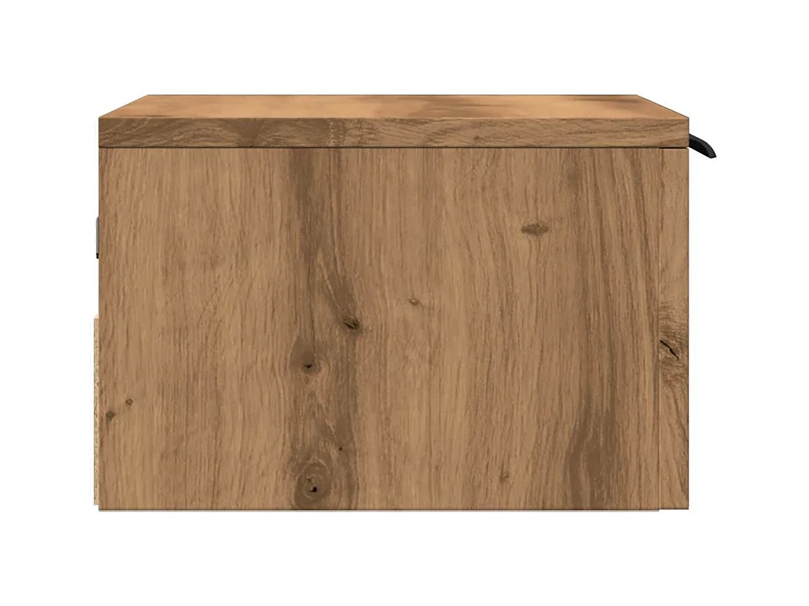 Mesitas de noche | Mesilla de noche de pared 2 uds roble artisan 34x30x20 cm