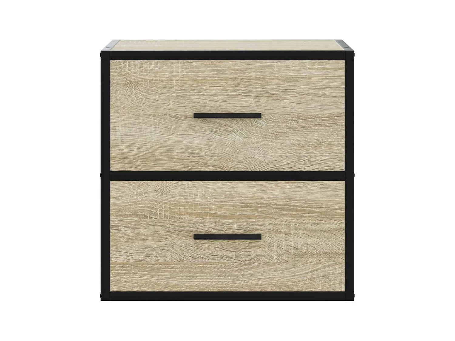 Mesitas de noche | Mesilla de noche de pared 2 unidades roble Sonoma 40x31x39,5 cm