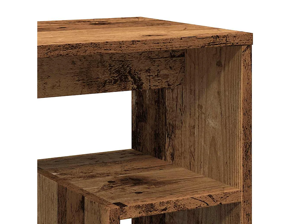 Nachttisch-Beistelltisch Altholz-Optik 40x30x40 cm Holzwerkstoff SHL49210