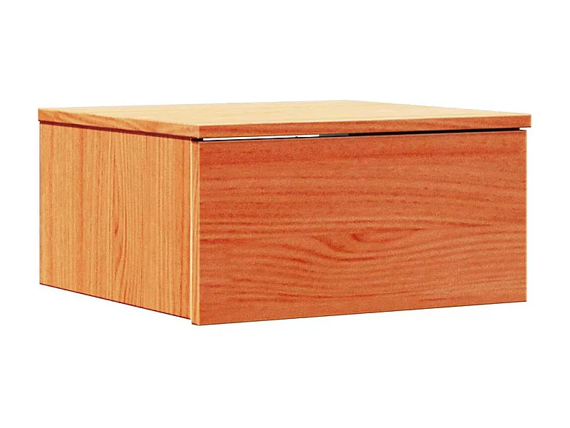 Table de chevet-Table d'appoint-Table de nuit avec tiroir Marron cire 37x35x18,5 cm