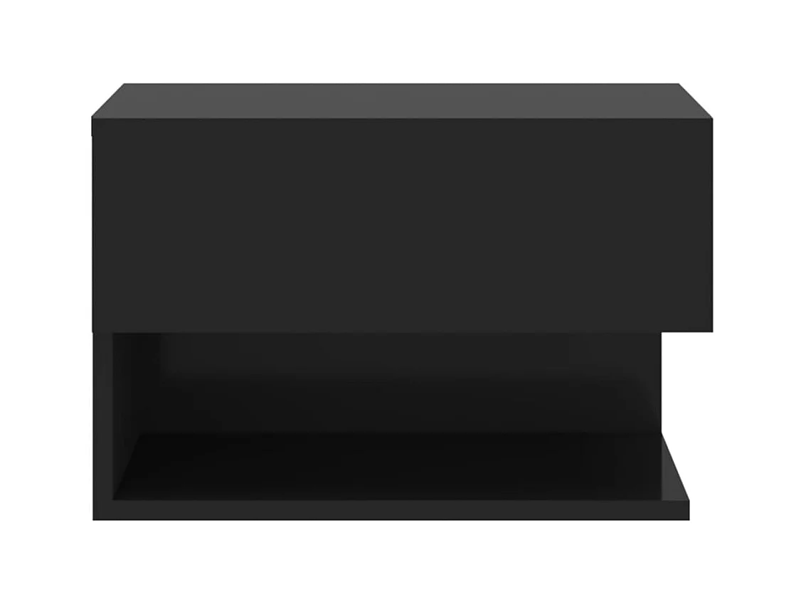 Mesita de noche | Mesilla de noche de pared negra