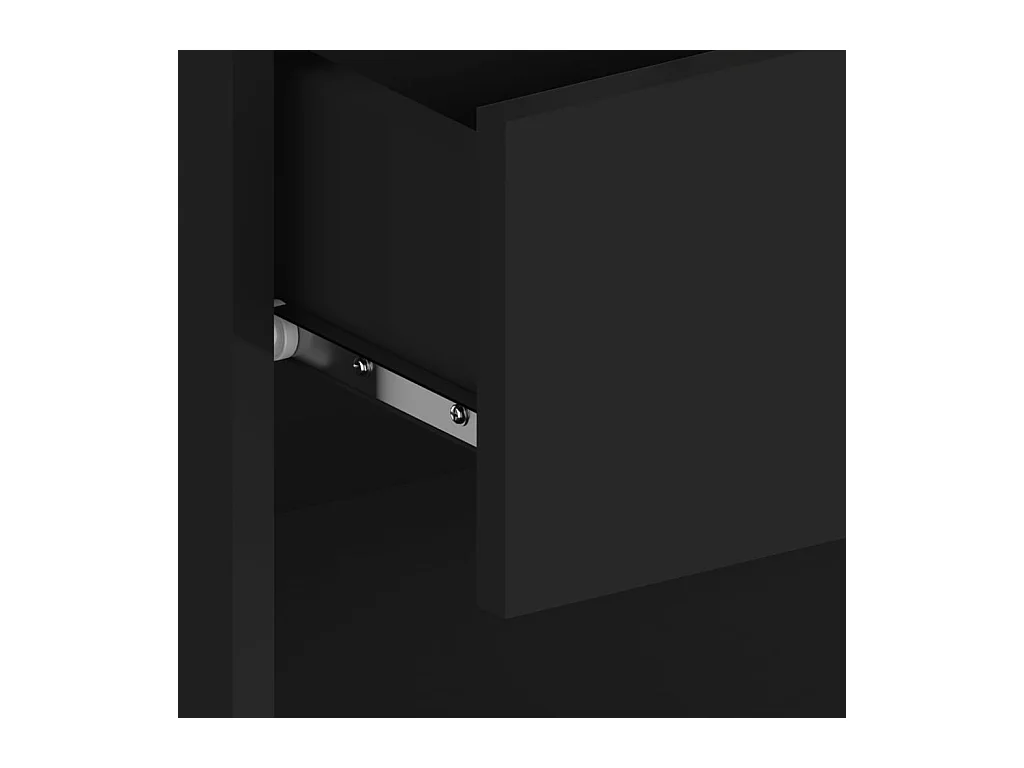 Mesita de noche | Mesilla de noche de pared negra