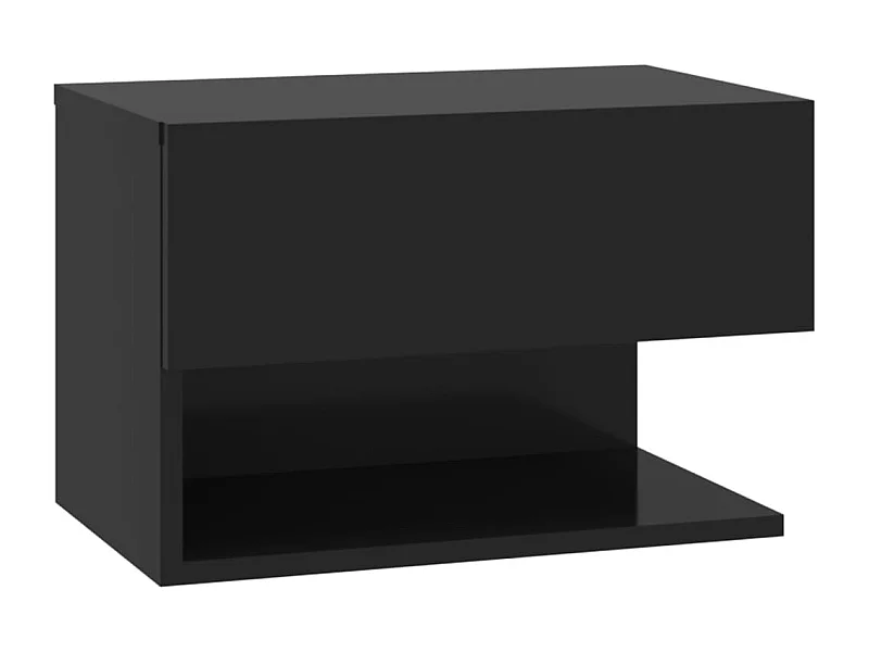 Nachttisch hängend | Wand-Nachttisch Schwarz SHL22307