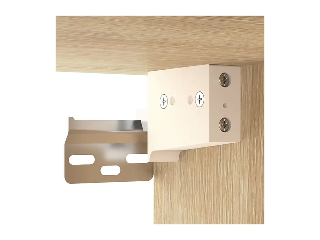 Mesitas de noche | Mesilla de noche de pared 2 uds color roble Sonoma 35x35x20 cm