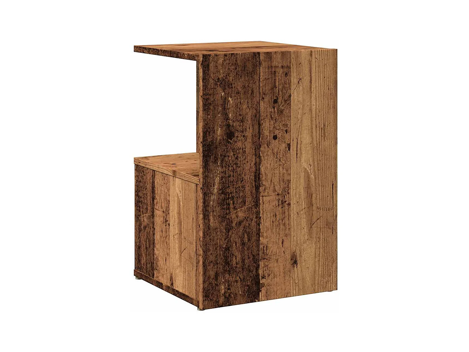 Mesitas de noche | Mesilla de noche 2 uds madera contrachapada madera vieja 35x35x55cm