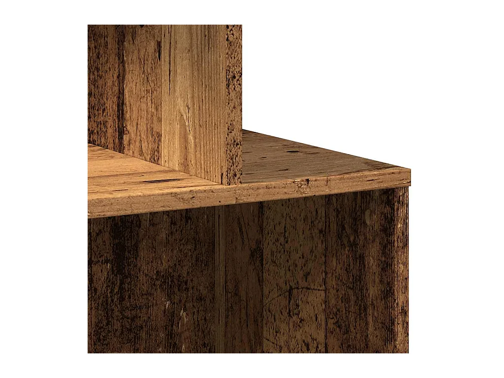 Mesitas de noche | Mesilla de noche 2 uds madera contrachapada madera vieja 35x35x55cm