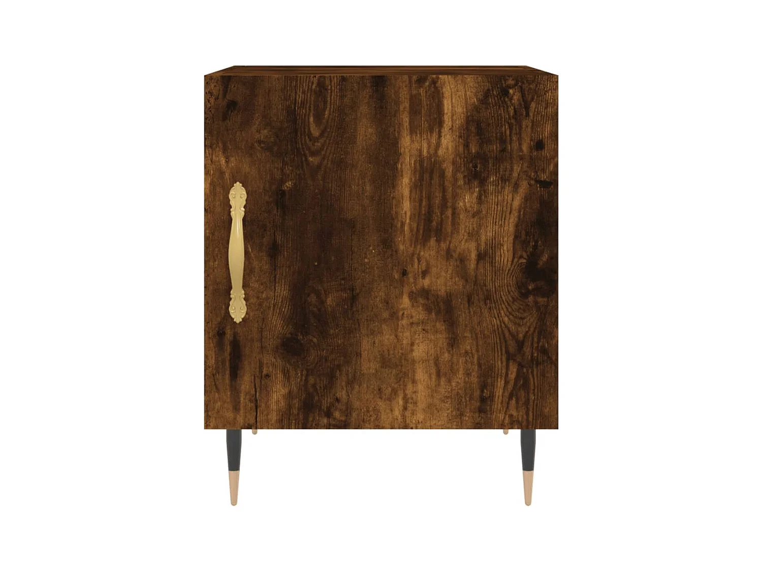 Mesa de Cabeceira Moderna 2 peças 40x40x50cm derivado madeira carvalho fumado