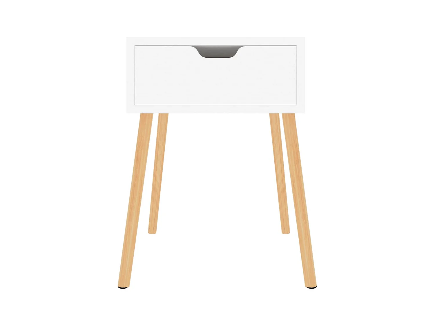 Mesitas de noche | Mesilla de noche 2 uds madera contrachapada blanco 40x40x56 cm