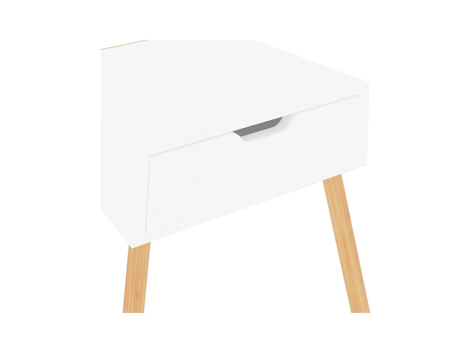 Mesitas de noche | Mesilla de noche 2 uds madera contrachapada blanco 40x40x56 cm