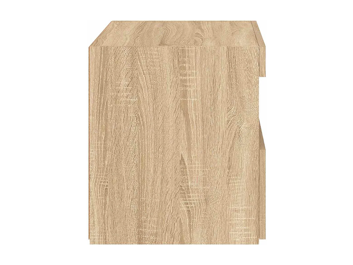 Mesita de noche | Mesilla de noche con luces LED roble Sonoma 50x40x45 cm