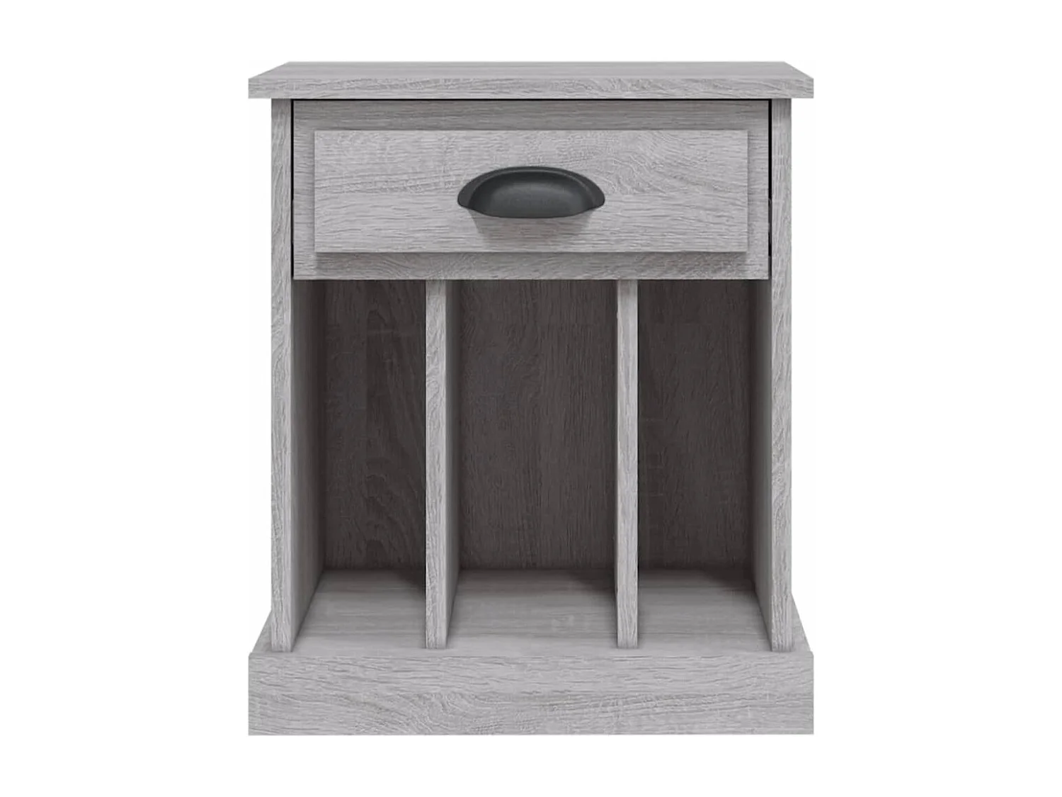 Lot de 2 Tables de chevet avec compartiments ouverts sonoma gris 43x36x50 cm