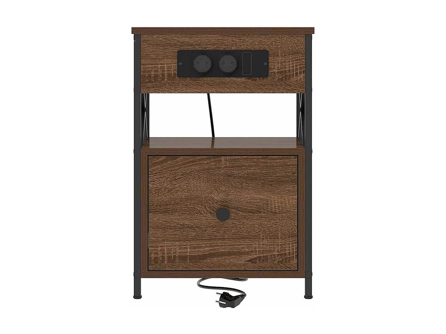 Comodini 2 pz | Tavolino da notte Rovere Marrone 40x31x60 cm SHL3309