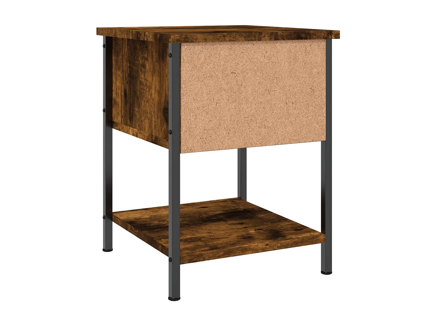 Nachttisch-Beistelltisch Räuchereiche 34x35,5x45 cm Holzwerkstoff SHL89375