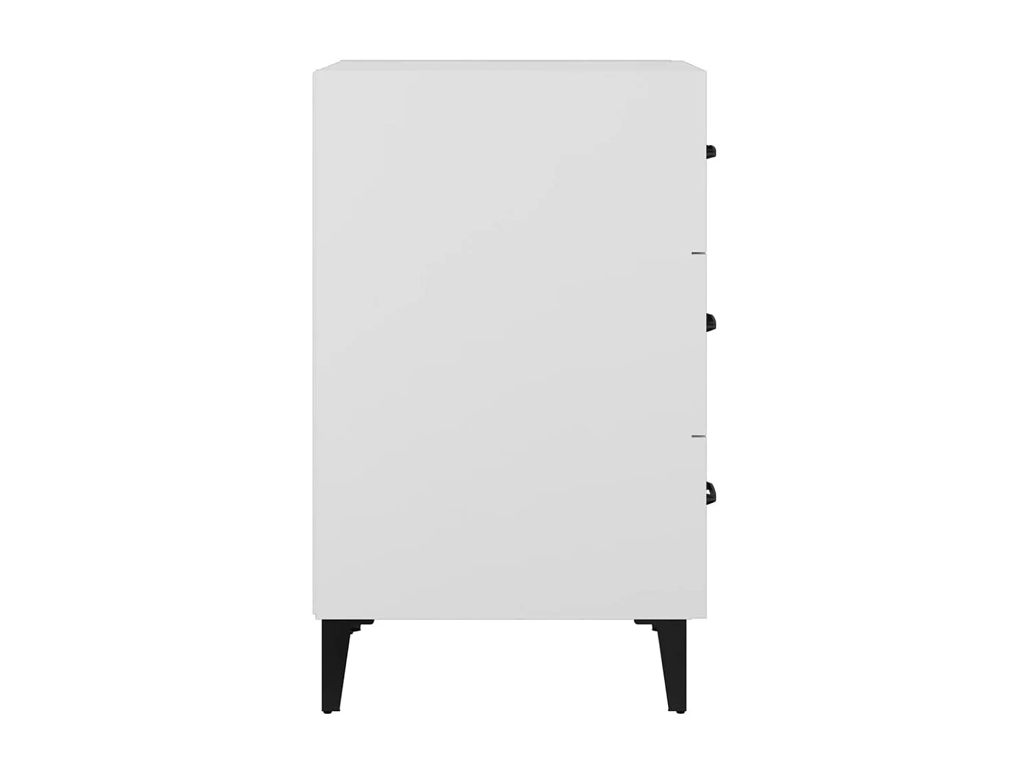 Nachttisch-Beistelltisch Weiß 40x40x66 cm Holzwerkstoff SHL67524