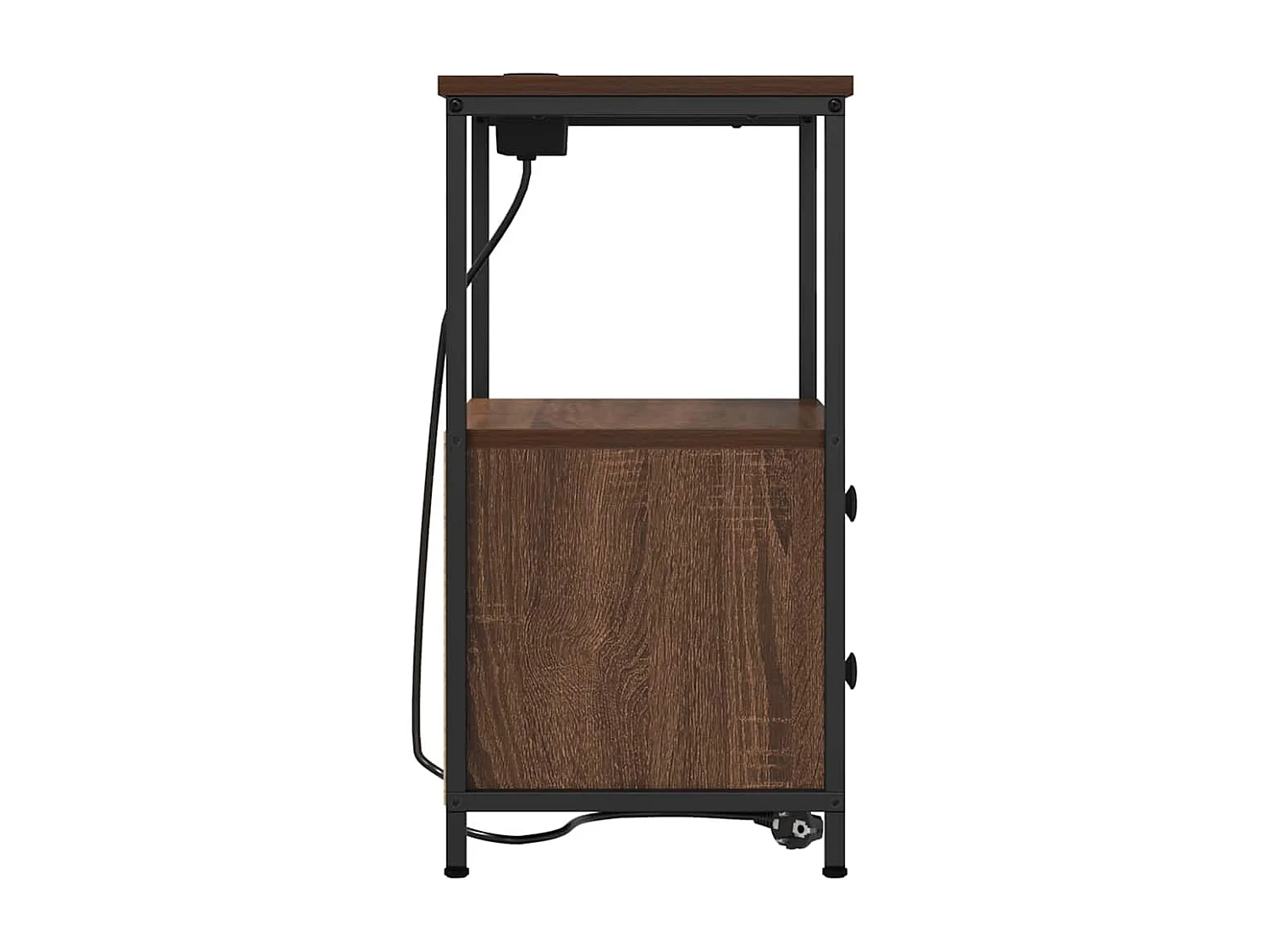 Nachttisch-Beistelltisch Braun Eichen-Optik 40 x 31 x 60 cm Holzwerkstoff SHL93106