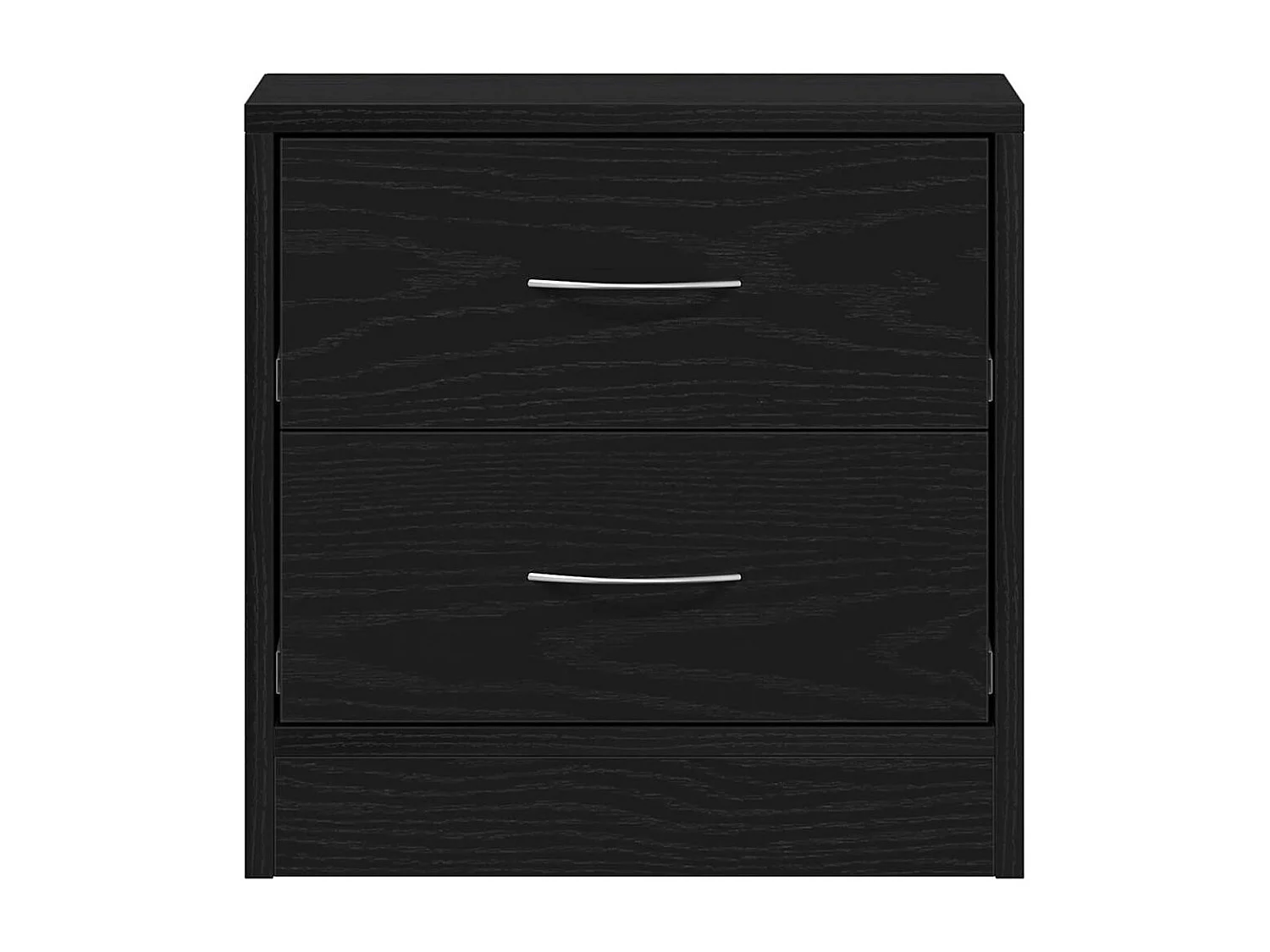 Mesilla de noche | Mesita de noche roble negro 40x30x40 cm madera de ingeniería