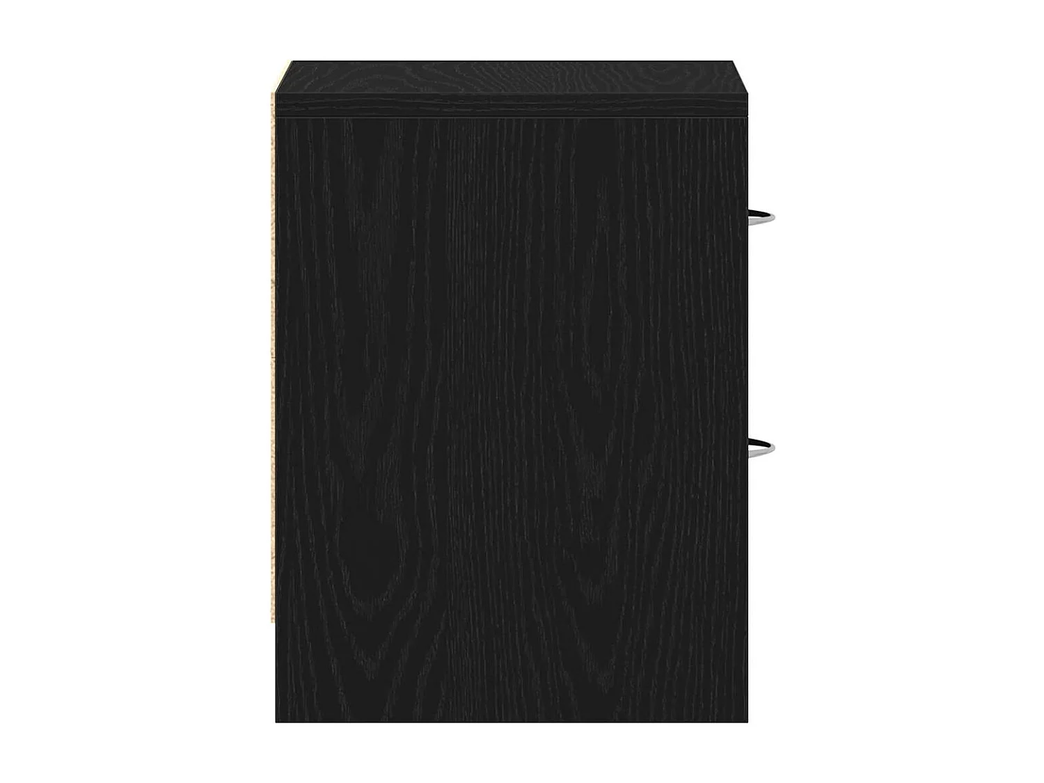 Nachttisch-Beistelltisch Schwarz Eichen-Optik 40x30x40 cm Holzwerkstoff SHL92953