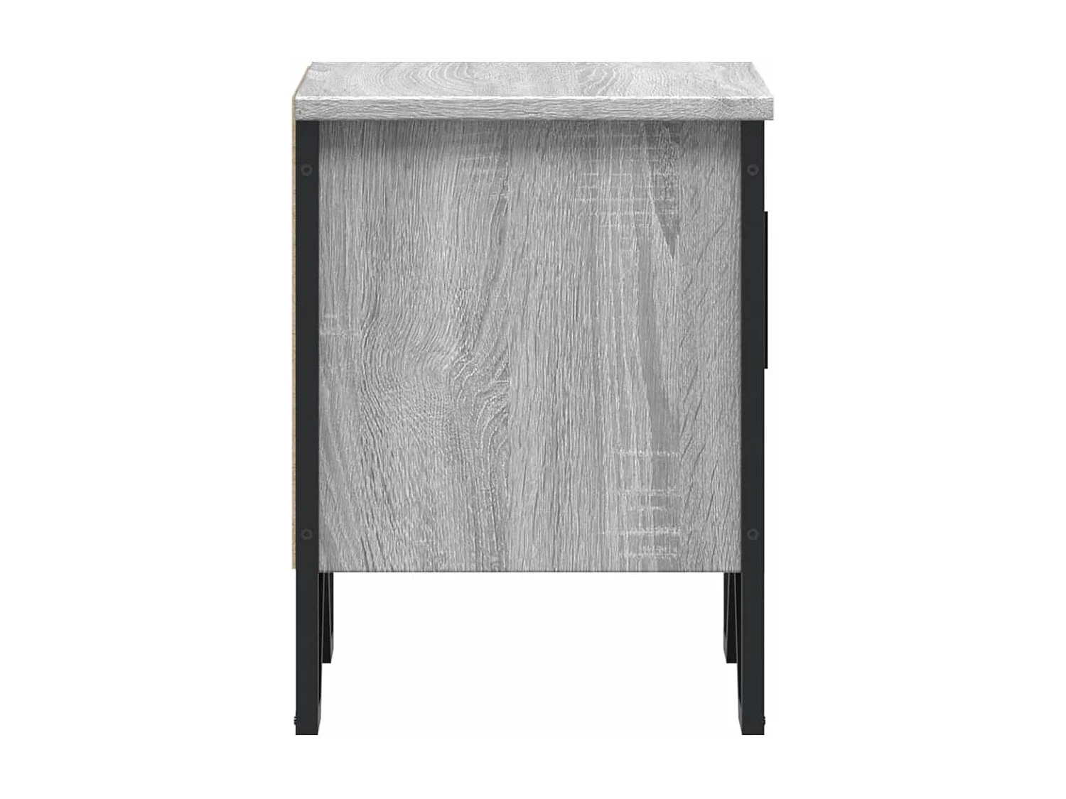 Mesita de noche | Mesilla de noche madera de ingeniería gris Sonoma 40x30x40 cm