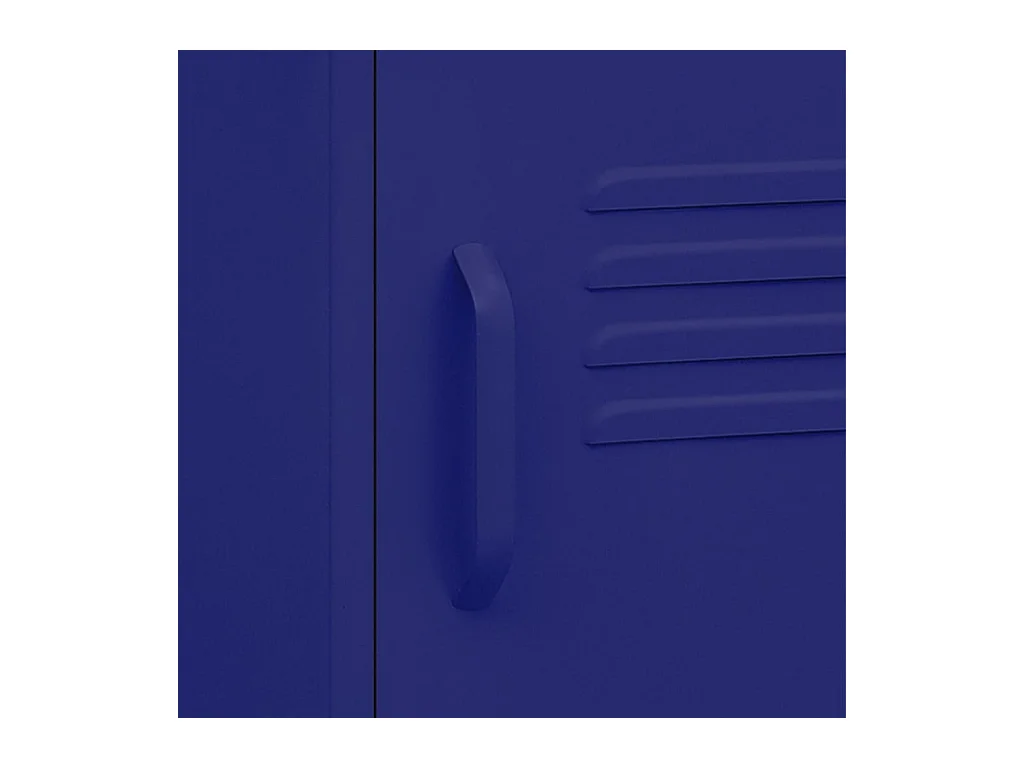 Mesita de noche | Mesilla de noche acero azul marino 35x35x51 cm