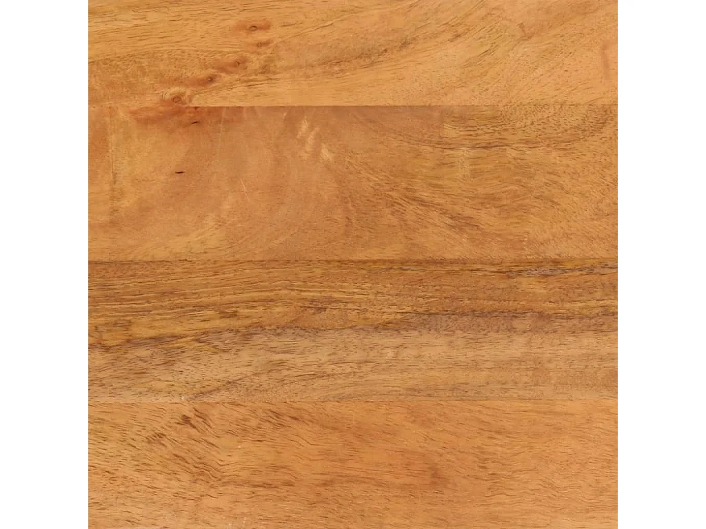 Mesita de noche | Mesilla de noche madera maciza mango marrón y negro 50x33x60 c