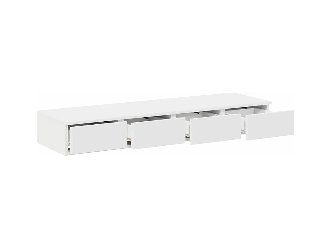 Cajones de cama con cajón Blanco 120x36.5x16.5 cm