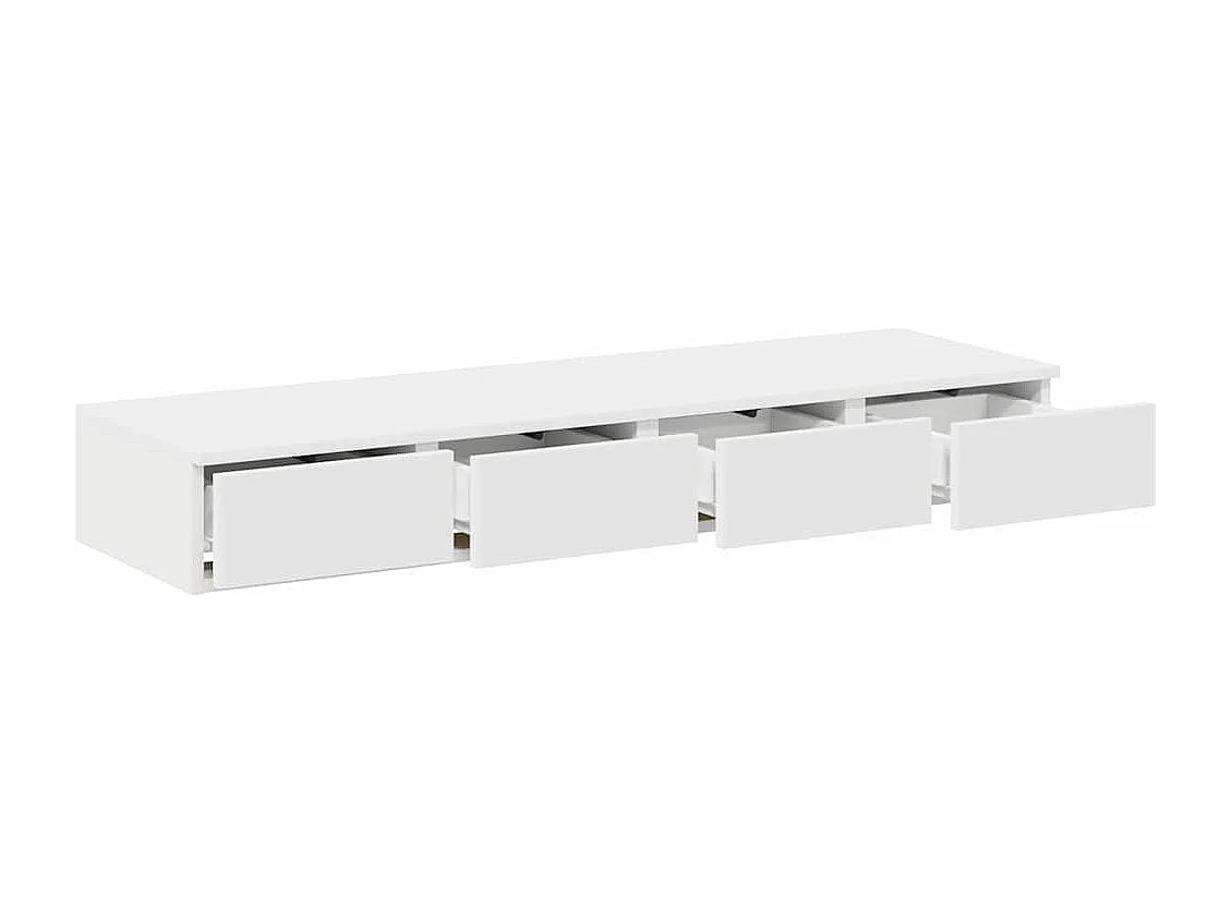 Cajones de cama con cajón Blanco 120x36.5x16.5 cm