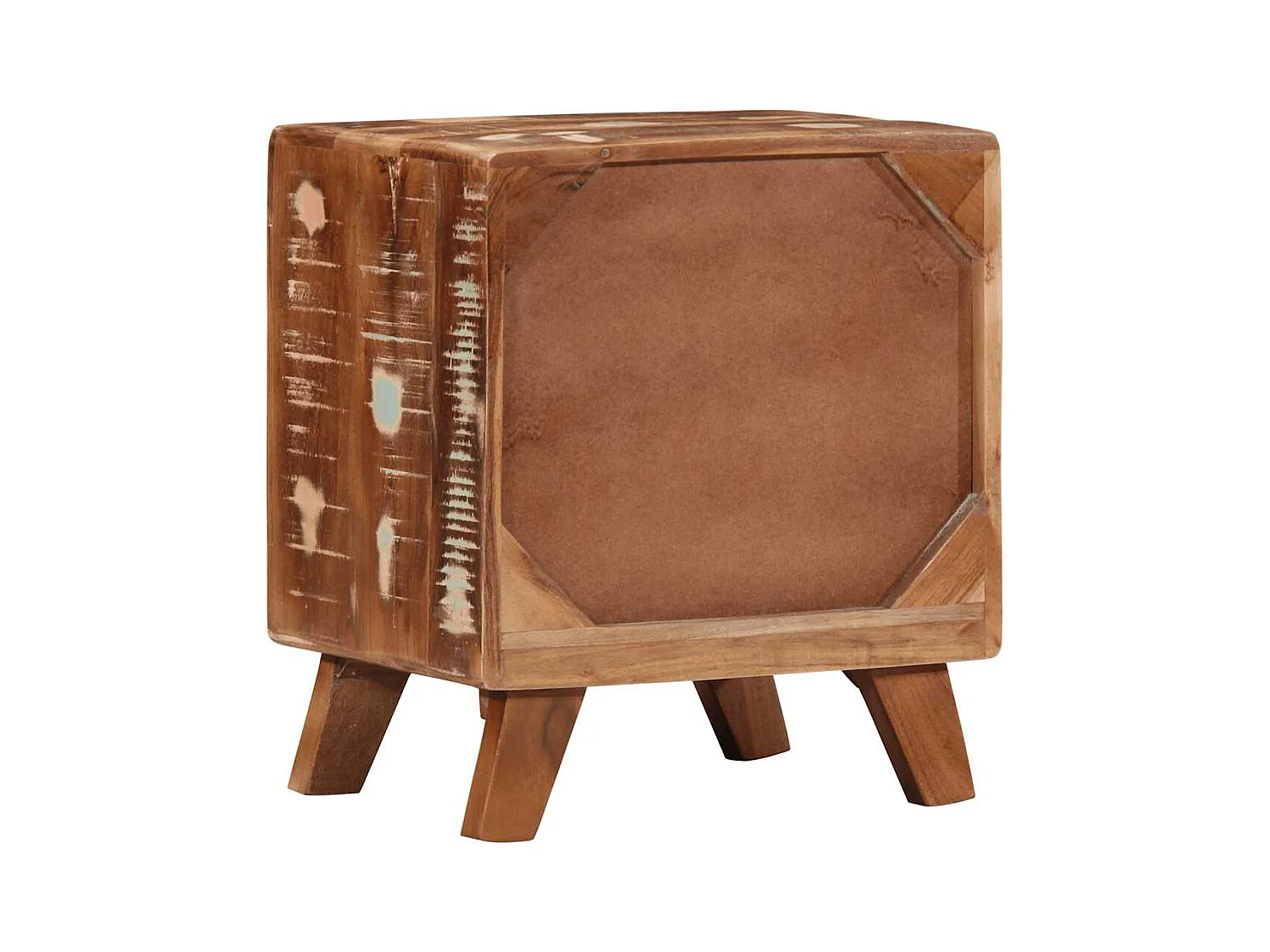 Mesita de noche | Mesilla de noche 40x32x46 cm madera maciza reciclada