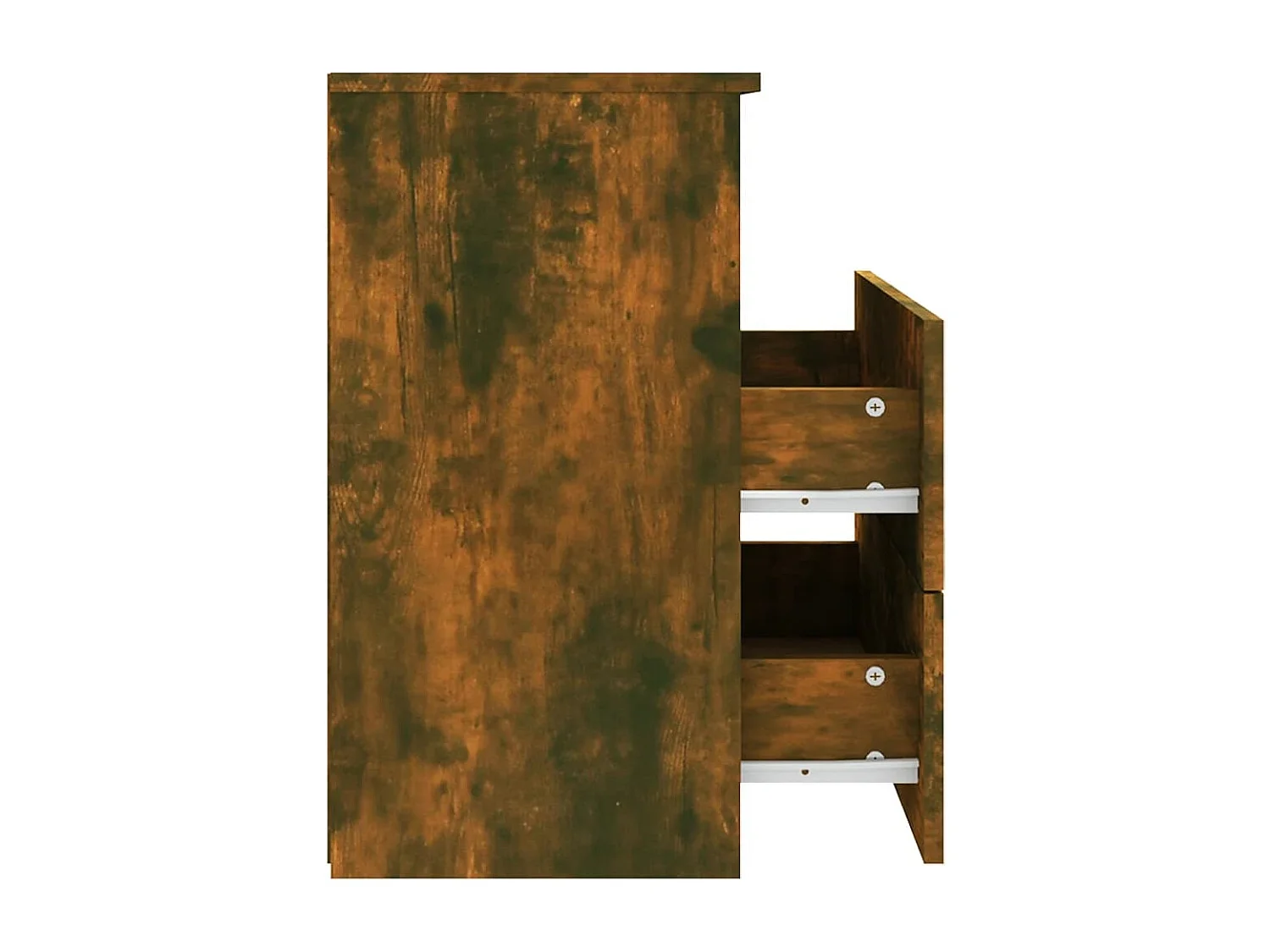 Nachttisch-Beistelltisch Räuchereiche 50x32x60 cm SHL76270