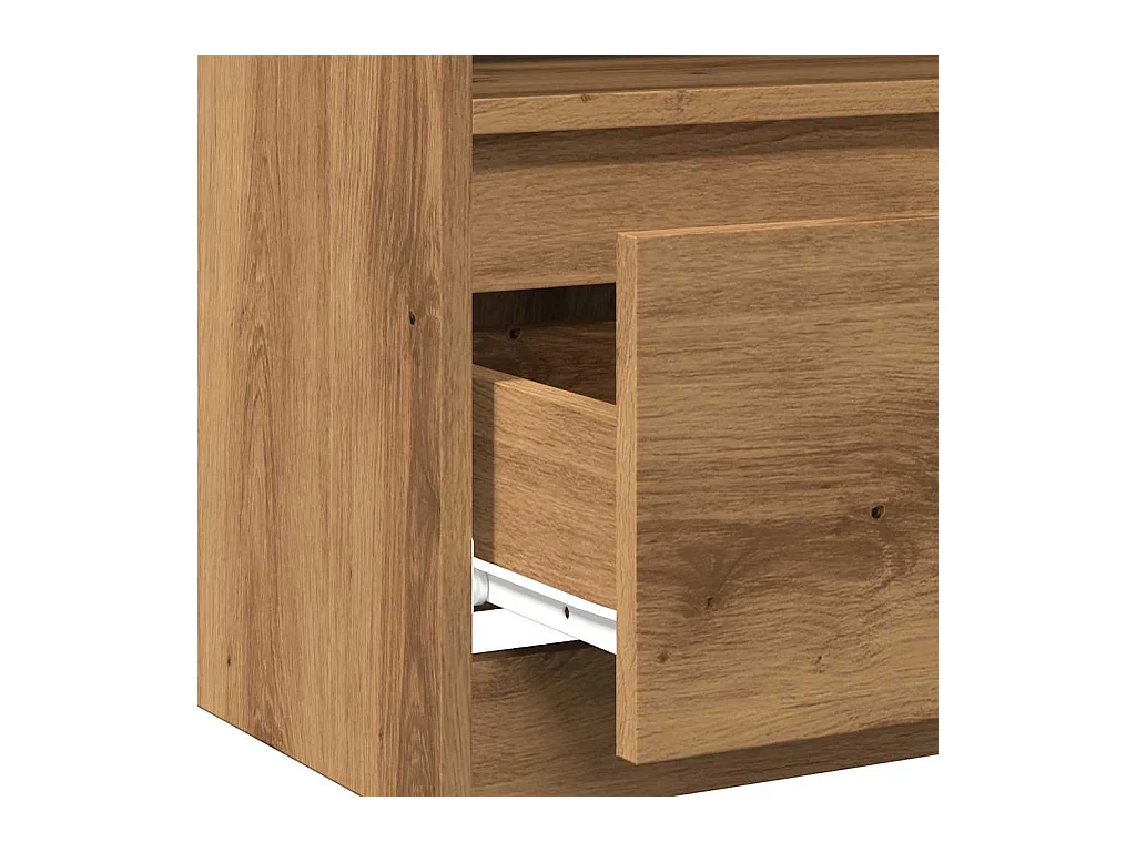 Mesita de noche | Mesilla de noche madera de ingeniería roble artisan 40x40x50 cm