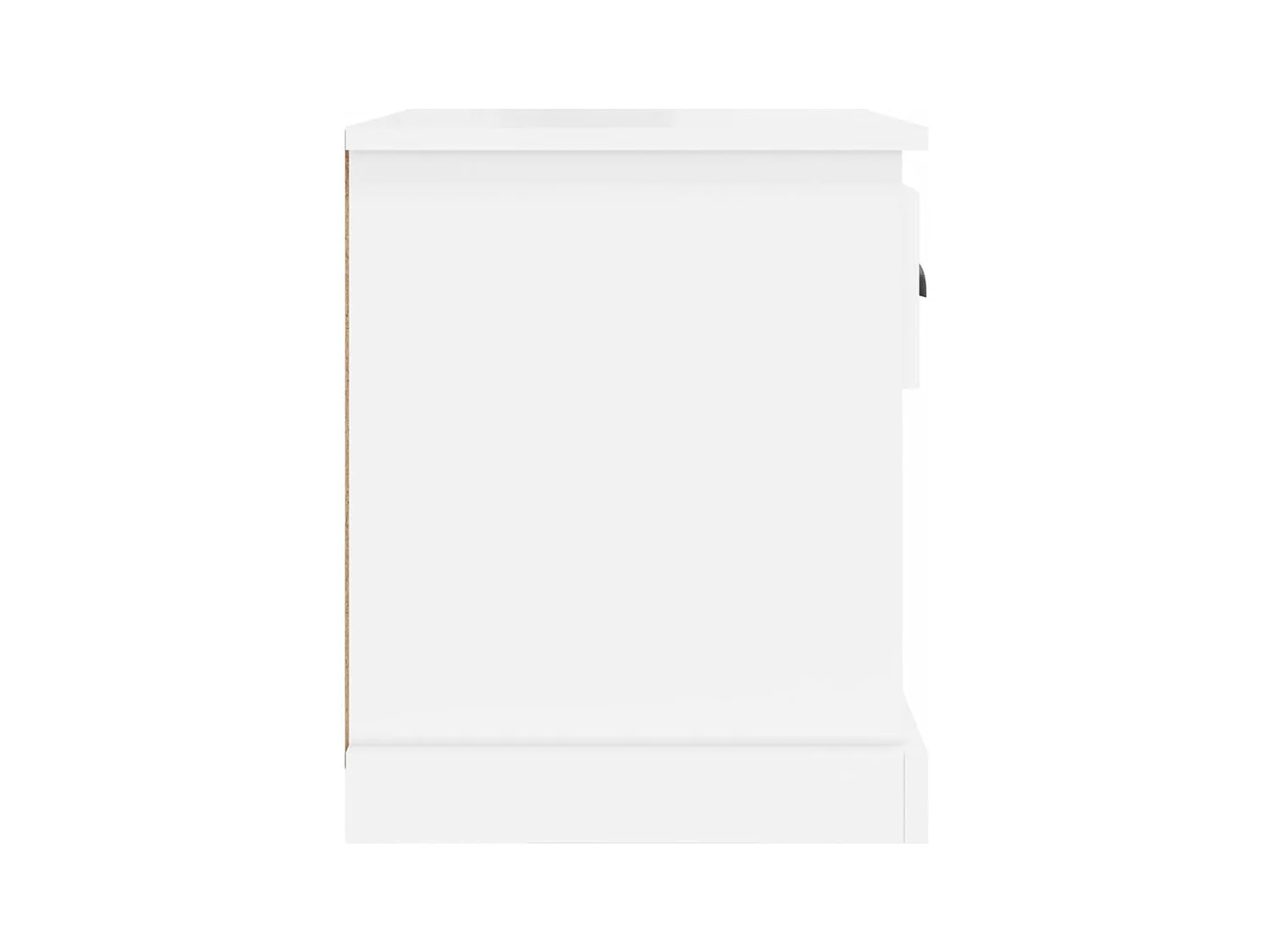 Mesitas de noche | Mesilla de noche 2 uds madera blanco brillante 39x39x47,5 cm