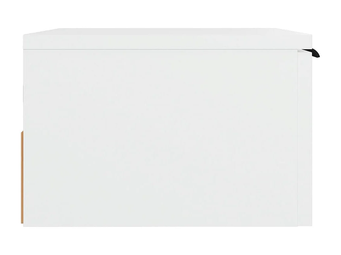 Table de chevet-Petite Table d'appoint-Table de nuit murale blanc 34x30x20 cm