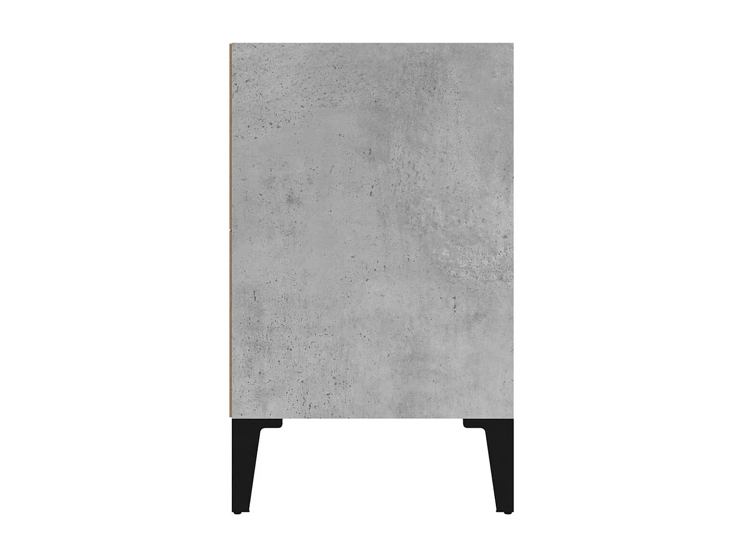 Nachttisch-Beistelltisch mit Metallbeinen Betongrau 40x30x50 cm SHL91865