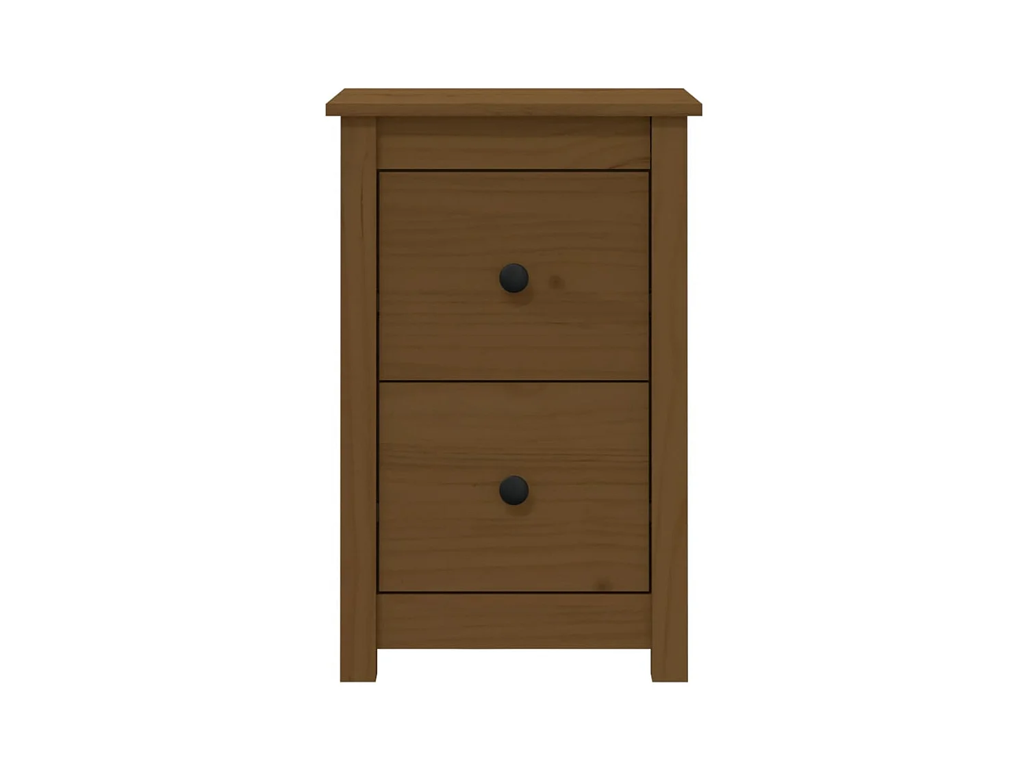 Mesitas de noche | Mesilla de noche 2 uds madera de pino marrón miel 40x35x61,5 cm