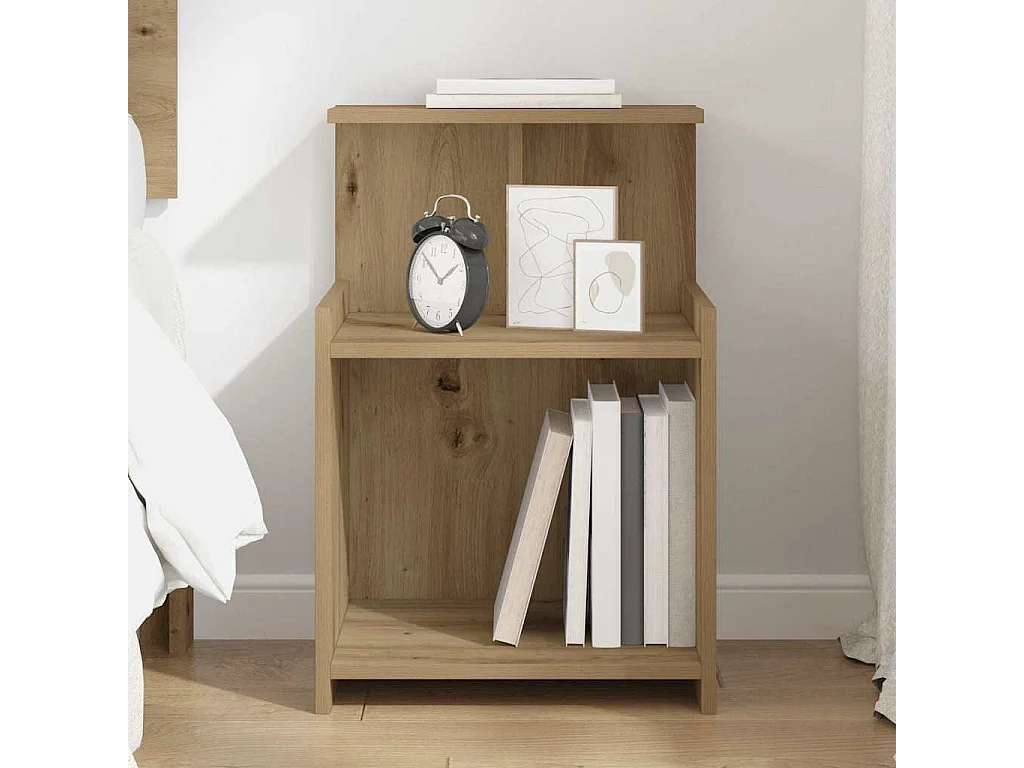 Nachttisch-Beistelltisch Artisan-Eiche 40 x 35 x 60 cm Holzwerkstoff SHL55082