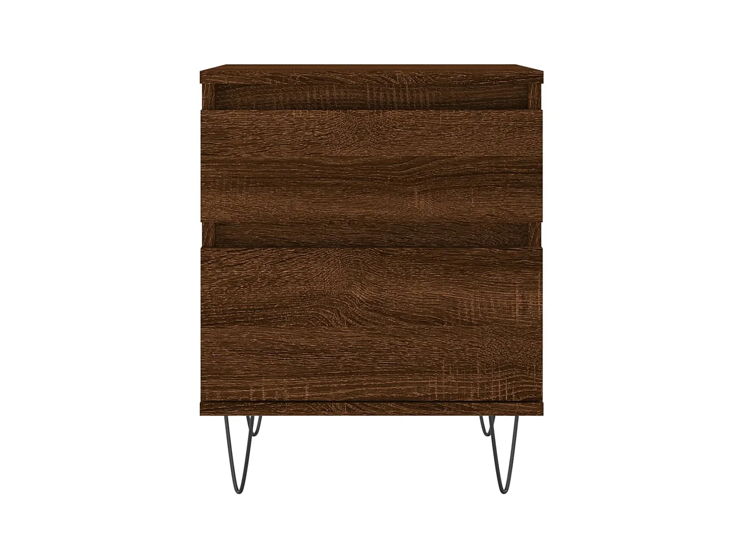 Mesitas de noche | Mesilla de noche 2 uds madera ingeniería marrón roble 40x35x50 cm