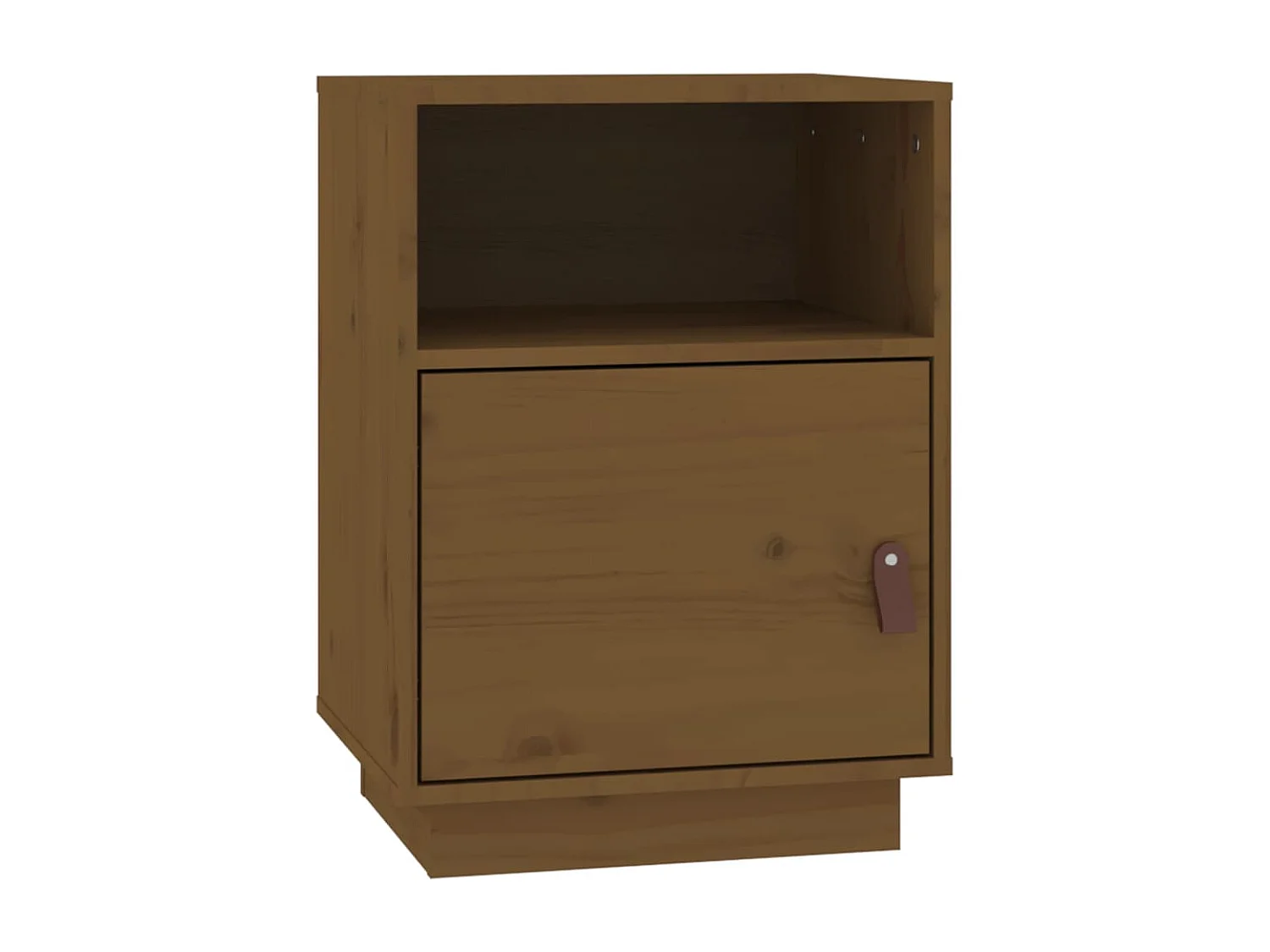 Nachttisch-Beistelltisch Honigbraun 40x34x55 cm Massivholz Kiefer SHL83007