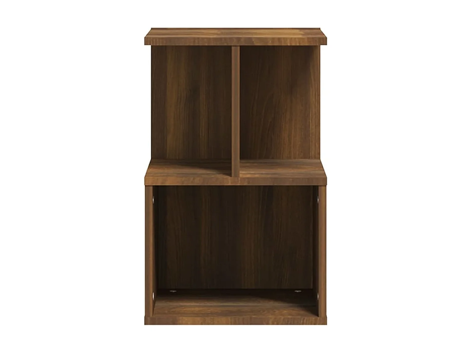 Nachttisch 2er Set-Beistelltisch-Nachttischkommode Braun Eichen-Optik 35x35x55 cm Holzwerkstoff SHL59360