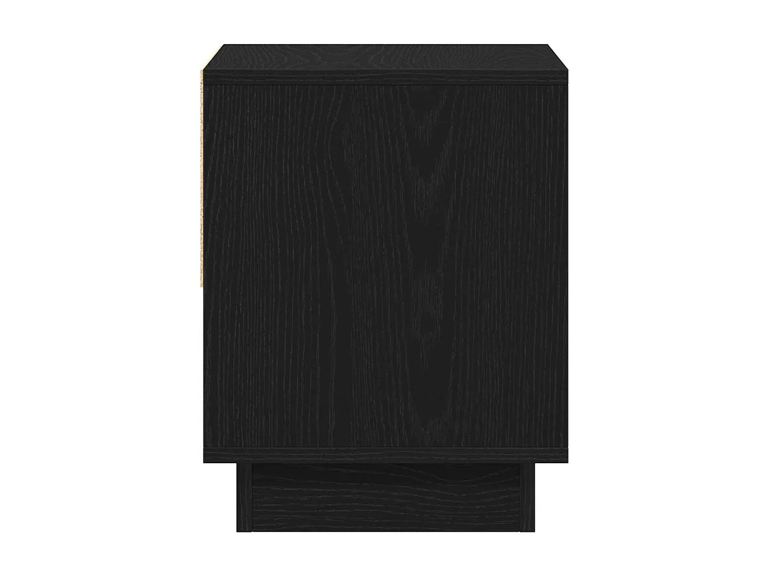 Table de chevet-Table d'appoint Chêne noir 45x34x44 cm Bois d'ingénierie