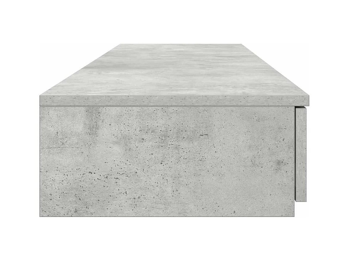 Cajones de cama con cajón Gris hormigón 135x36.5x16.5 cm