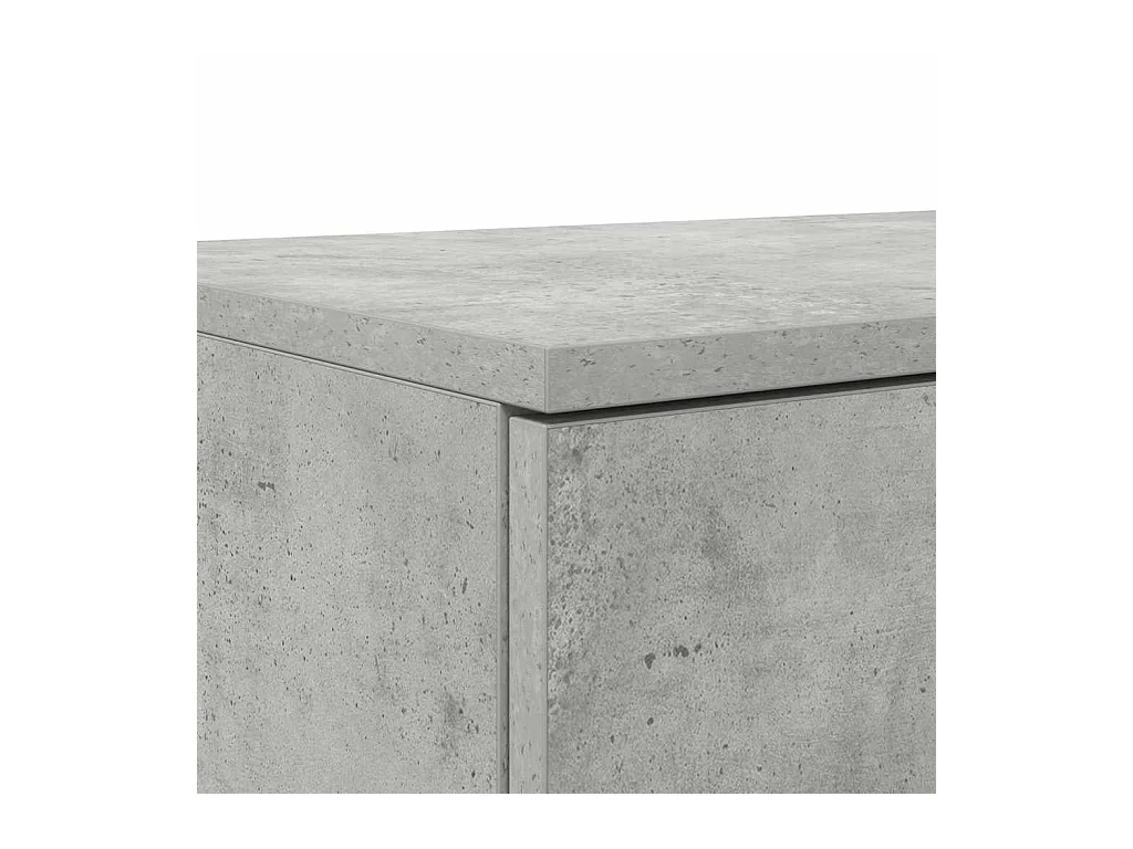 Cajones de cama con cajón Gris hormigón 135x36.5x16.5 cm