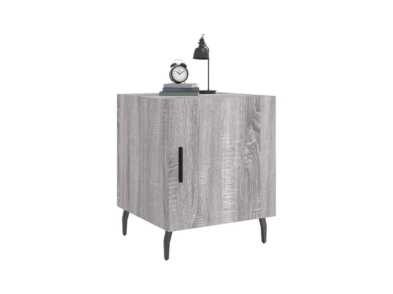 Lot de 2 Tables de chevet avec rangement sonoma gris 40x40x50cm bois d'ingénierie