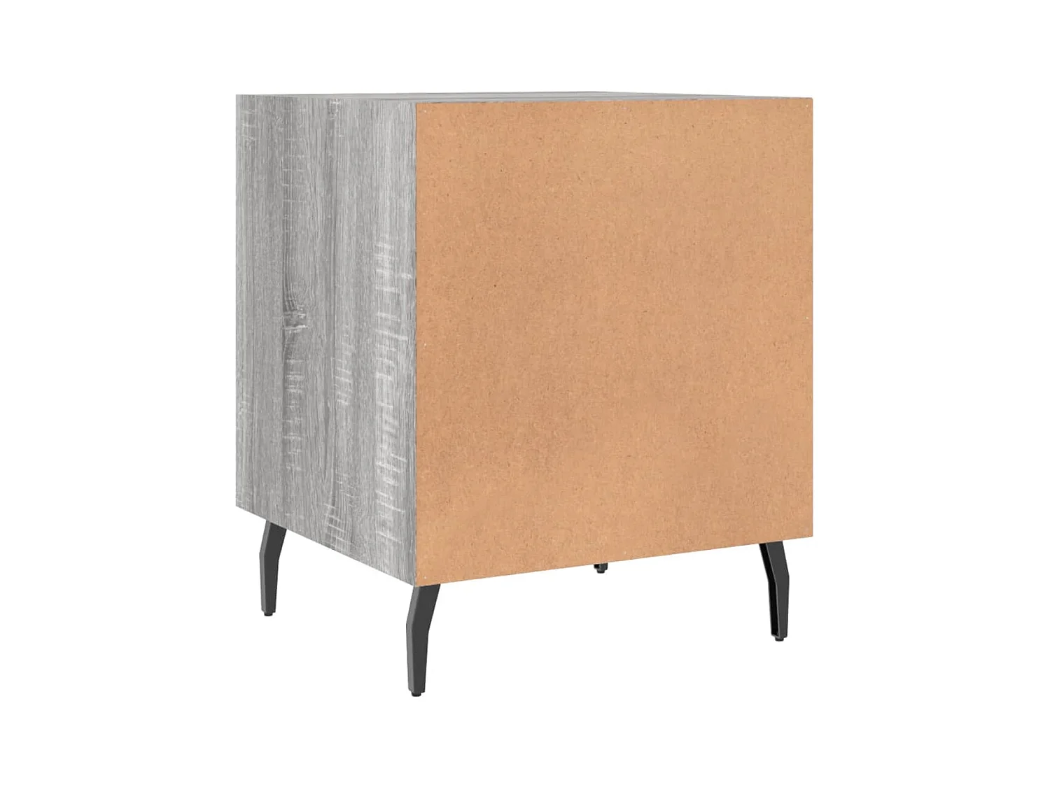 Lot de 2 Tables de chevet avec rangement sonoma gris 40x40x50cm bois d'ingénierie